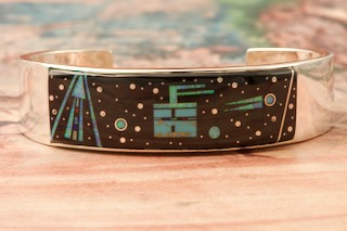 Constellations | Sterling Silver Shooting Star Cuff Bracelet