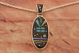 calvin begay night sky pendant