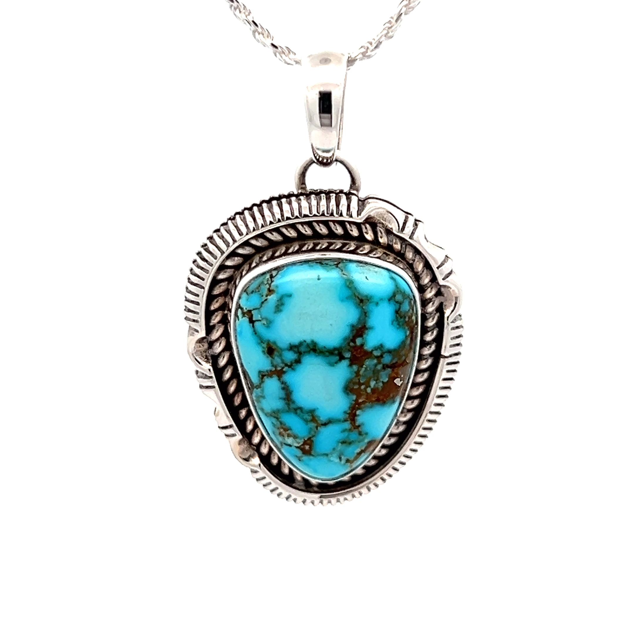 Sterling silver deals southwestern pendant