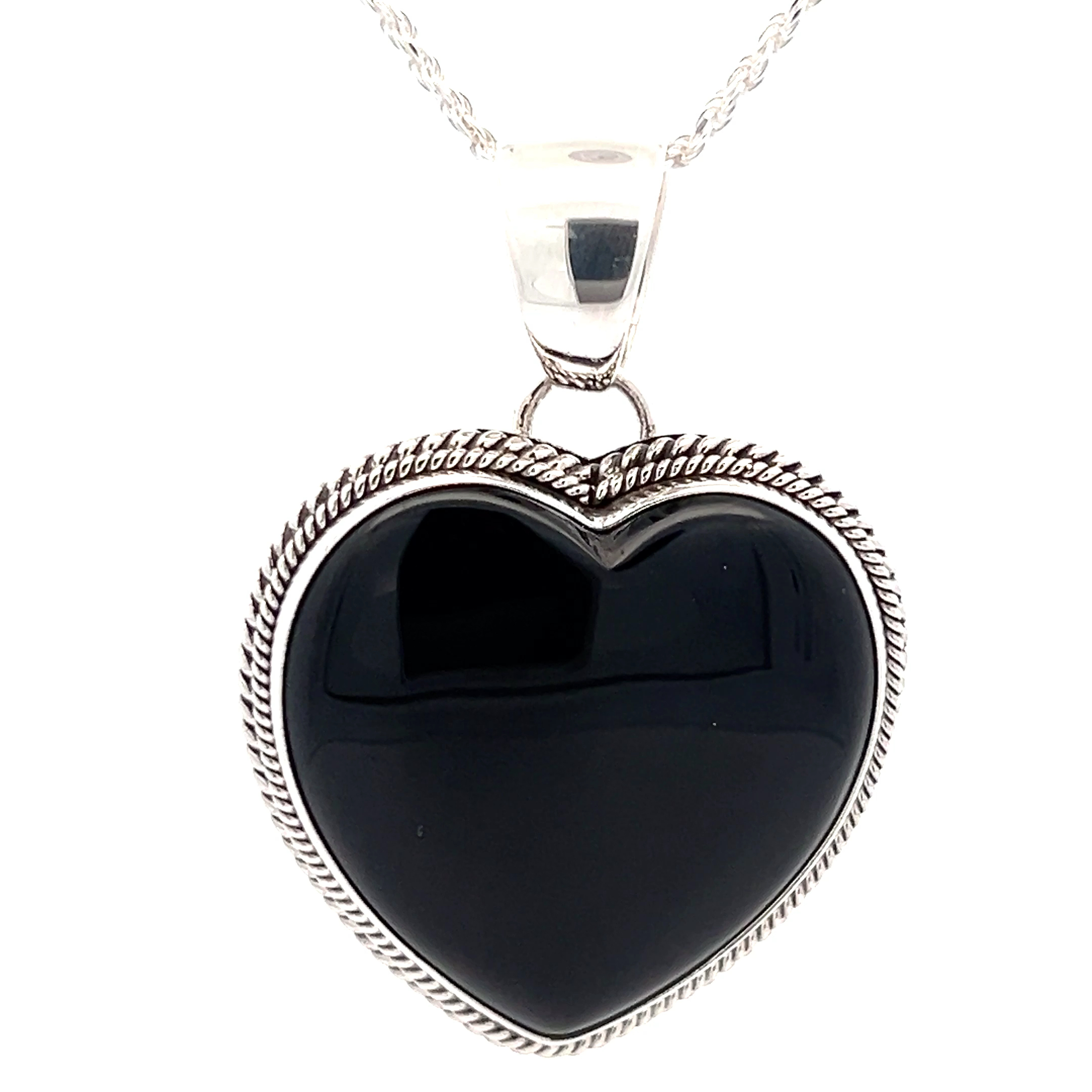 New size 9.5 ring, shops black onyx sterling silver necklace set