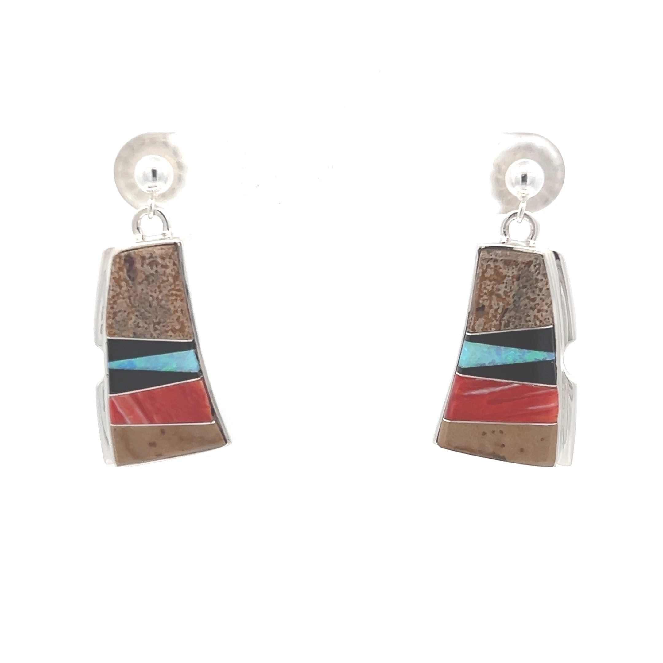 Jasper Sterling Silver outlet Earrings