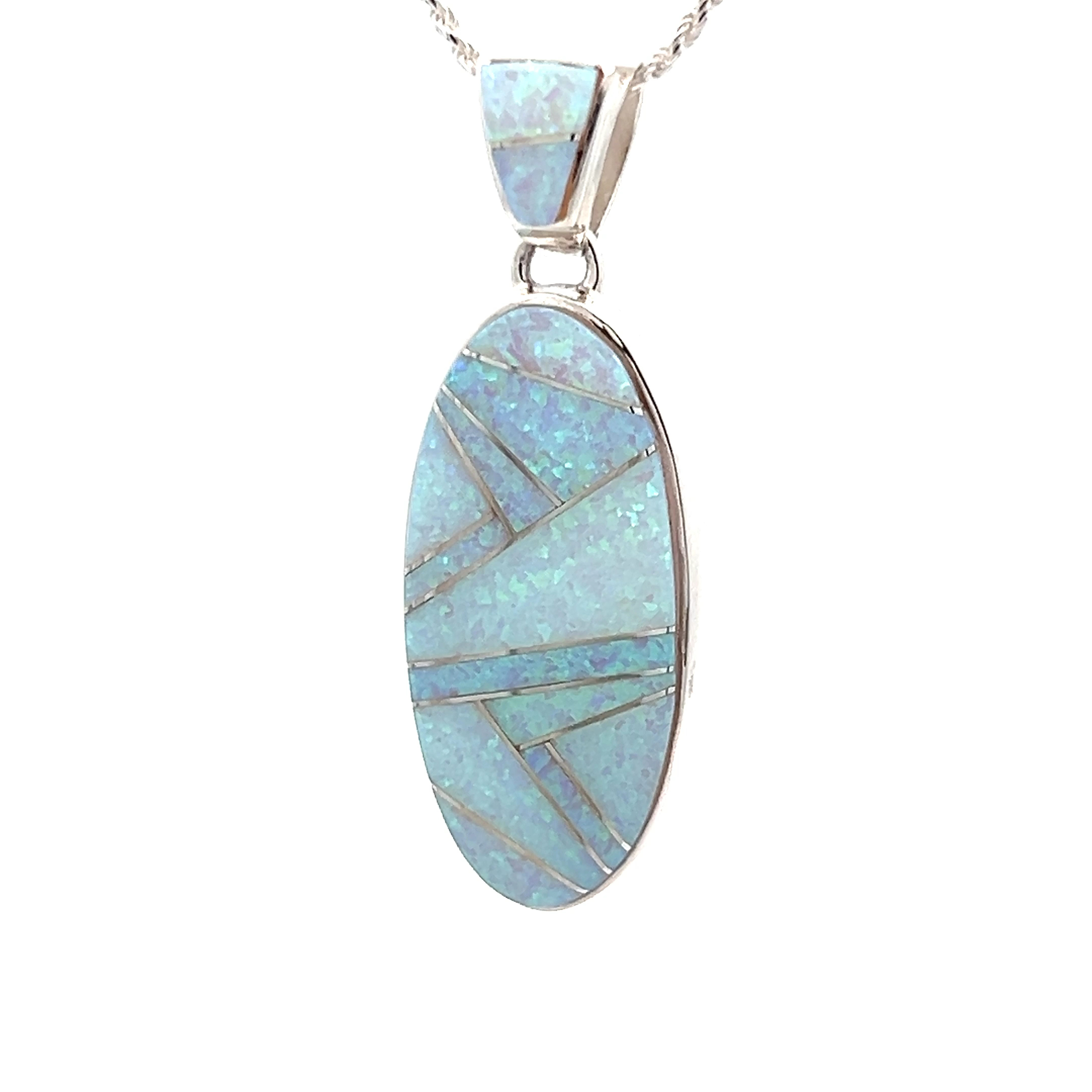 Genuine offers Opal Native Sterling Silver Pendant