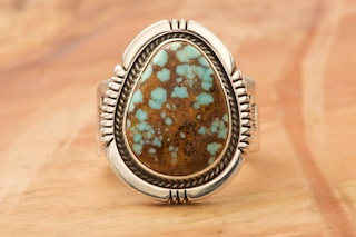 Genuine Number 8 Mine Turquoise Native American Ring Treasures Of