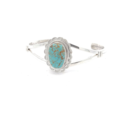 Native American Number 8 Mine Turquoise Bracelet