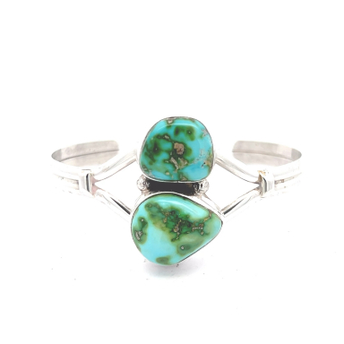 Genuine Sonoran Turquoise Sterling Silver Bracelet