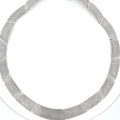 Man in the Maze Sterling Silver Navajo Necklace