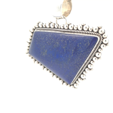 Artie Yellowhorse Genuine Blue Lapis Sterling Silver Pendant