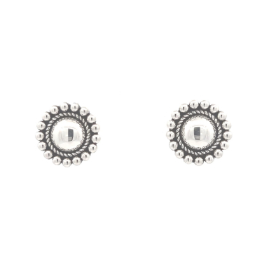 Artie Yellowhorse Jewelry Sterling Silver Rising Sun Earrings