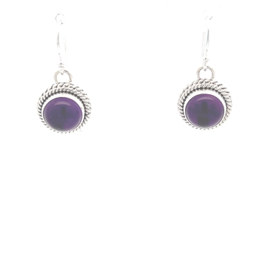 Artie Yellowhorse Native American Jewelry Genuine Amethyst Earrings