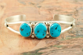 Native American Jewelry Genuine Sleeping Beauty Turquoise set in ...