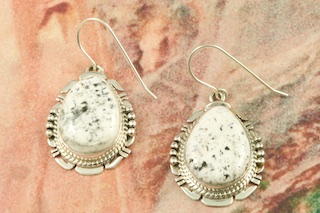 Native American Jewelry - Genuine White Buffalo Turquoise Sterling ...